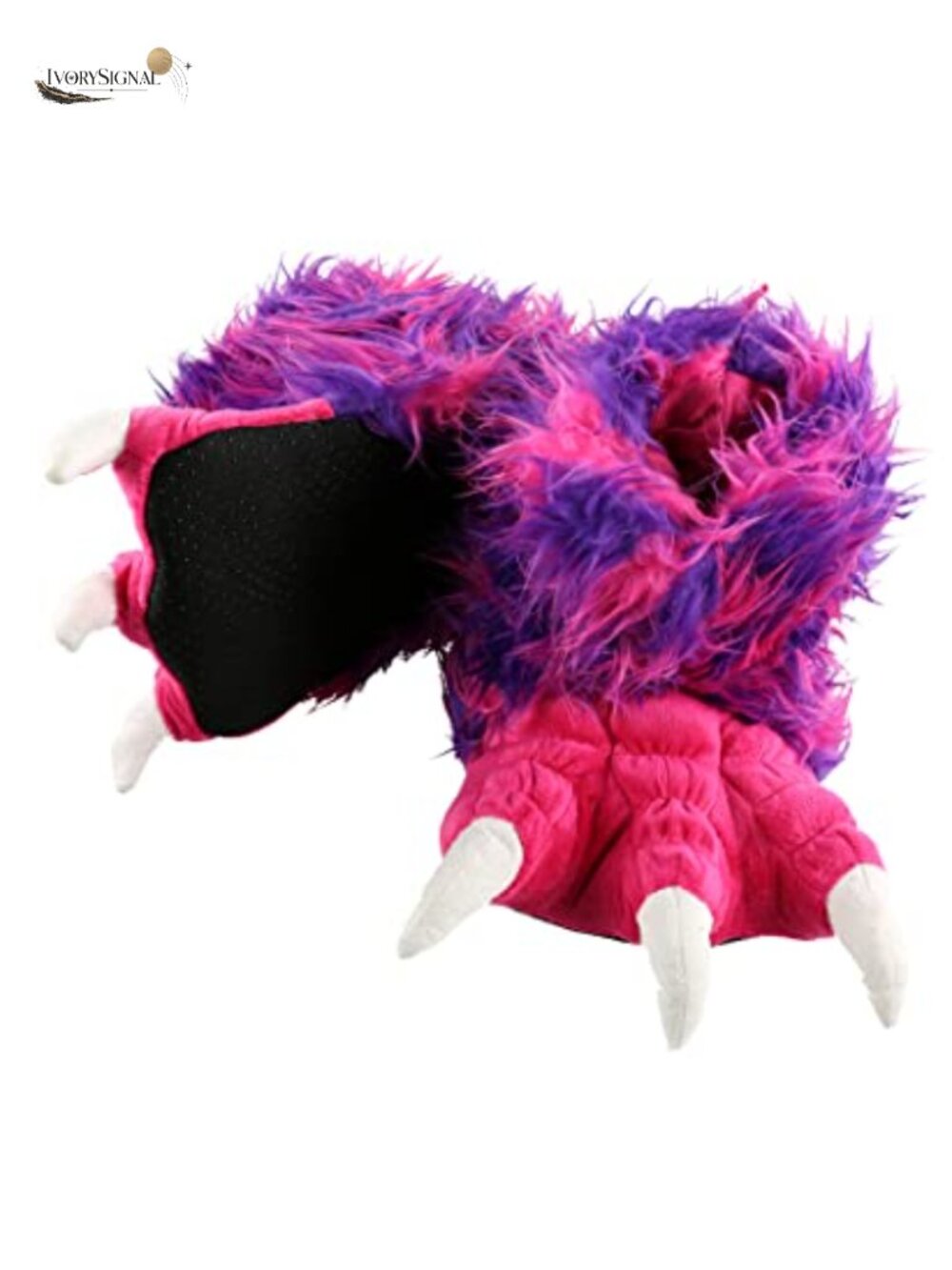 Furry Animal Paw Slippers for Adults Kids Non-Skid Machine Washable